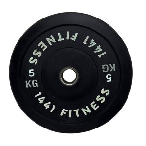 1441 Fitness Black Rubber Bumper Plates - 5 kg