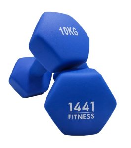 1441 Fitness Neoprene Dumbbell Pair - 10 kg