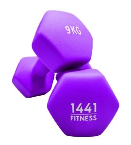 1441 Fitness Neoprene Dumbbell Pair - 9 kg