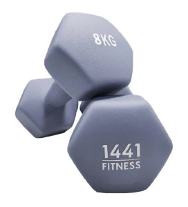 1441 Fitness Neoprene Dumbbell Pair - 8 kg