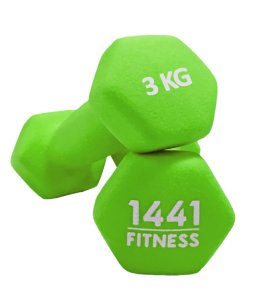 1441 Fitness Neoprene Dumbbell Pair - 3 kg