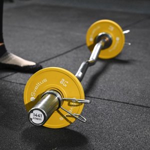 1441 Fitness 4 Ft Olympic EZ Curl Bar with Collars - 7 kg