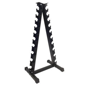 1441 fitness Hex Dumbbell Set 1 kg - 10 kg with Vertical Dumbbell Rack (10 Pairs)
