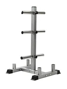 1441 Fitness Olympic Plate Tree with 4 Bar Holder