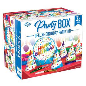 Deluxe Birthday Party Kit 33 Pieces .NOTE!: (Confetti Not Included)