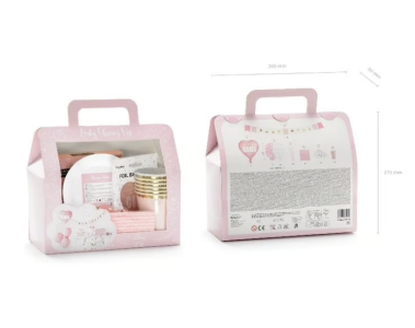 Baby Shower Decoration Kit Girl Pink 49 Pieces