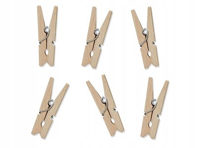 Wooden Pegs, Natural Wood 10 pc