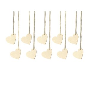Wooden Hearts Place Cards Or Tags Hearts 10pc