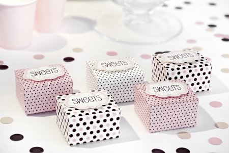 Sweets Party Collection Boxes With A Cloud , Mix 6pc,