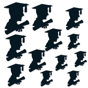 Graduation Party Collection Boy Silhouettes 12pc