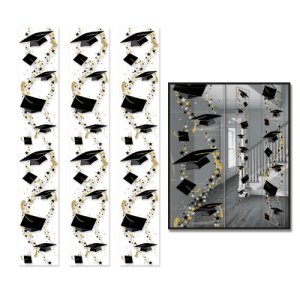 Graduation Party Collection Grad Caps Party Panels 3pc
