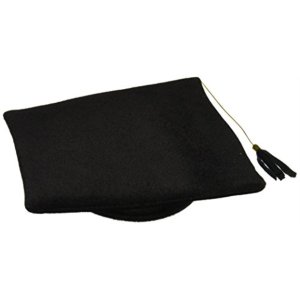 Graduation Party Collection Plush Cap Black 1pc