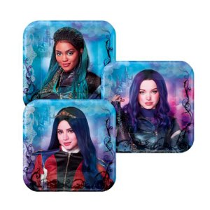 Descendants 3 Party Collection - Square Plates Small 8pc