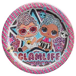 LoL Surprise Party Collection Round Paper Plates Small 8Pcs