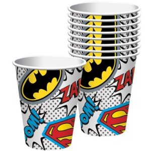 Justice League Party Collection Paper Cups 8Pc