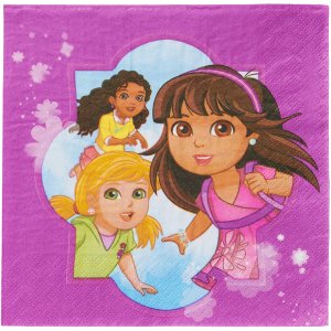 Dora Party Collection Friends Lunch Napkins 16pc