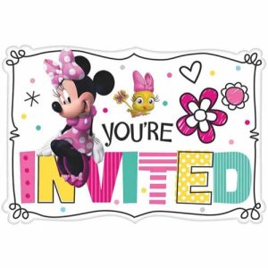 Minnie Mouse Party Collection Happy Helpers Postcard 8 Invitations 32pc