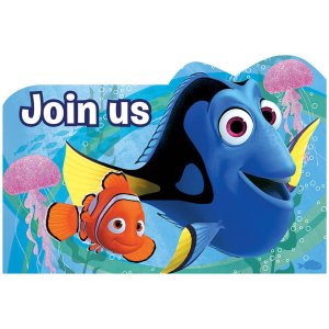 Finding Dory Party Collection Postcard 8 Invitations 32pc