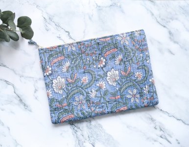 Block Print Clutch