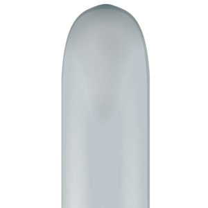 260Q (Silver) Balloon (100pc) NOTE!: ( NO AIR, NO HELIUM, NO RIBBON )