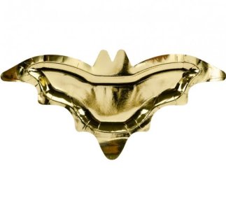 Paper Plates Bat, Halloween  Gold, 37.5X18.5Cm
