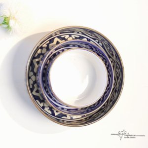 Majorelle Blue Round Bowls set - L / M / S
