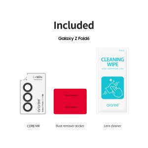 Araree Sub Core Camera Lense Protector Glass With Metal Ring For Samsung Galaxy Z Fold 6 - Clear