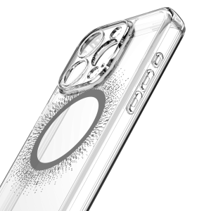 Itskins Avana Aura Series Case Magsafe Compatible With Camera Lens Protector For Iphone 15 Pro Max - Aura Black