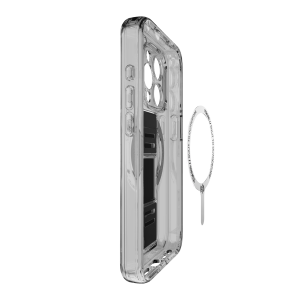 Itskins Avana Grip-It Series Case Magsafe Compatible With Camera Lens Protector For Iphone 15 Pro Max - Black