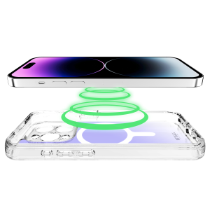 Itskins Avana Cosmic Series Case Magsafe Compatible With Camera Lens Protector For Iphone 15 Pro Max - Cosmic Violet