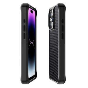 Itskins Ballistic Carbon Case Compatible With Magsafe For Iphone 15 Pro Max - Black