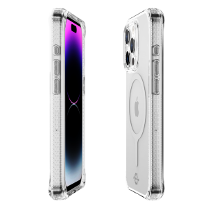 Itskins Hybrid Clear Case Compatible With Magsafe Iphone For 15 Pro Max - Transparent