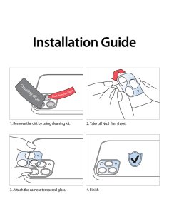ARAREE CORE CAMERA LENSE GLASS FOR  IPHONE 15 PRO ( 3 CAMERA ) - CLEAR (1pc)