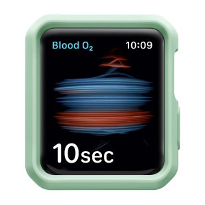 Itskins Spectrum Bumper Case For Apple Watch 44 / 45Mm -  2M Antishock - Light Green & Black 2Pcs Set