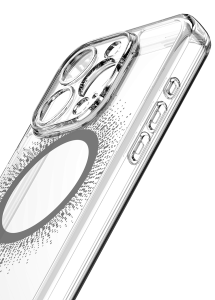 Itskins Avana Aura Series Case Magsafe Compatible With Camera Lens Protector For Iphone 15 Pro - Aura Black