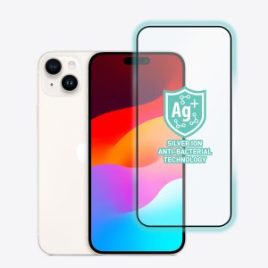 Torrii Bodyglass Screen Protector Anti-Bacterial Coating For Iphone 15 Plus (6.7”) 14 Pro Max – Full Coverage Black