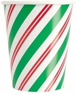 Christmas Party Collection 8 Peppermint Xmas 9Oz Cup