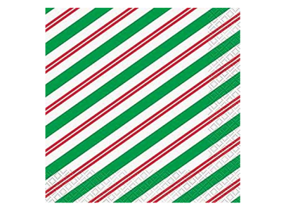 Christmas Party Collection 16 Peppermint Xmas Luncheon Napkins
