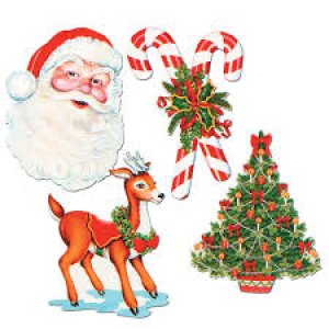 Christmas Party Collection Christmas Cutouts 4pc