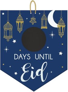 Ramadan Party Collection Amscan Eid Countdown Chalkboard Sign Stainless Steel
