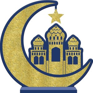 Ramadan Party Collection amscan Glitter Table Sign for Eid 31cm x 29cm