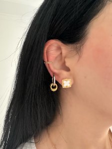 VIOLITTA WHITE Earrings - Waterproof
