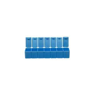 7 Day Pill Case with 7 Compartments - White