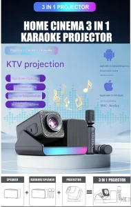 360Plus KTV Home Cinema 3-in-1 Karaoke Projector