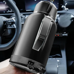 24V/12V Electric Travel Kettle for Cars/Trucks, Portable Electric Travel Kettle