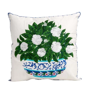 Gardenia pillow with flowers