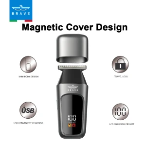 BRAVE Mini Men’s Hair Trimmer | Zero Gapped T-Blade Beard Trimmer