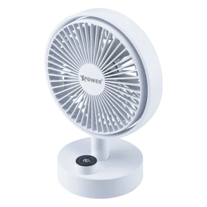 XPower F24 Multi Functional Swing Digital Display Wireless Desk Fan - White