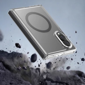 Araree Duple 360 Magsafe Cover For Z Fold 8-Clear Black