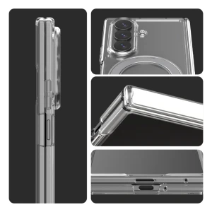 Araree Duple 360 Magsafe Stand Cover For Z Fold 8 Ultra-Clear
